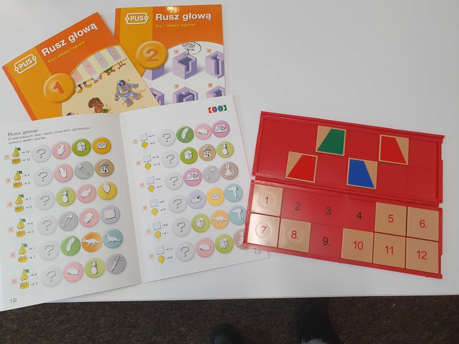 PUS - Rusz głową - gry i zabawy logiczne cz. 1-2 plus zestaw kontrolny