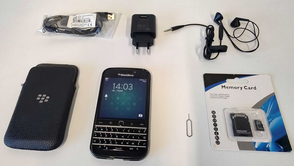 Czarny | BlackBerry Classic Q20 | 4G LTE | Bez BBID Oryginalny Komplet