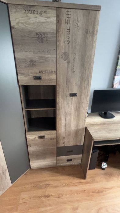 Regał Black Red White