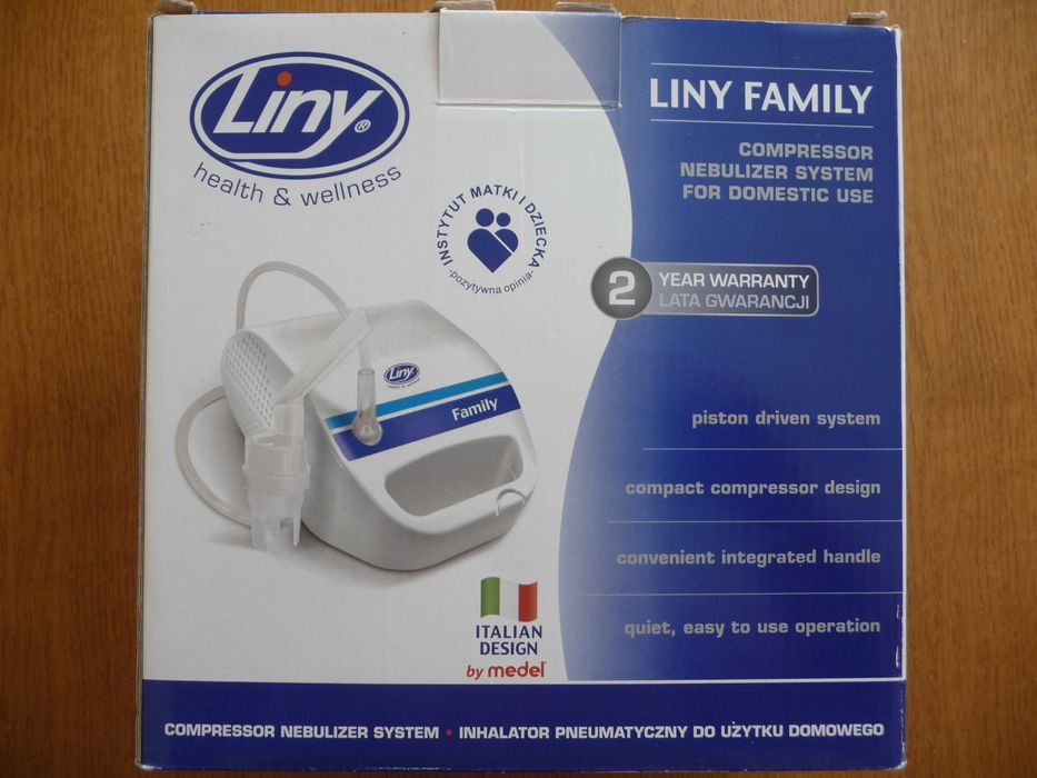 Пневматичний інгалятор, призначений для домашнього використання.