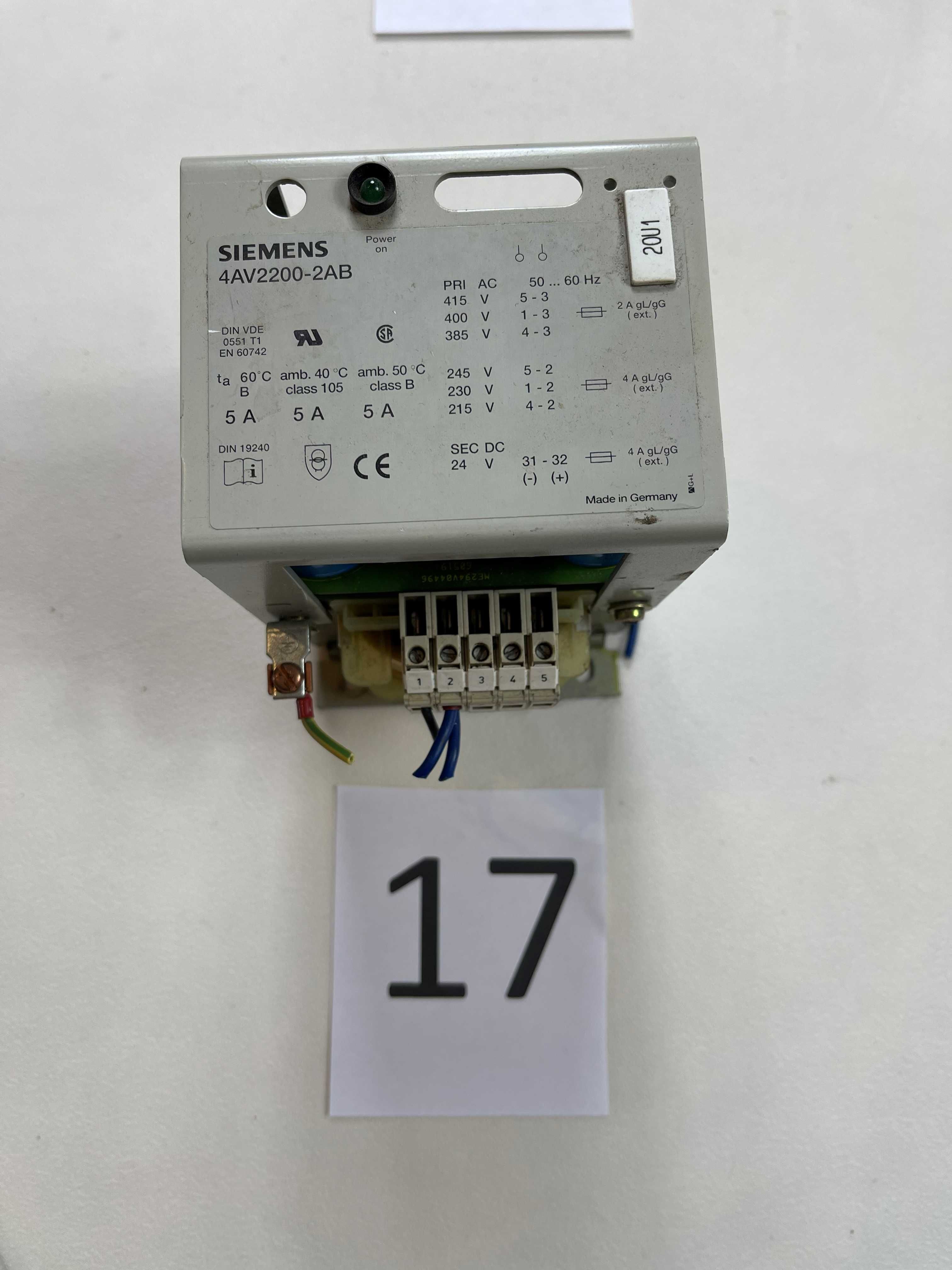 transformator  230V -400V 24V