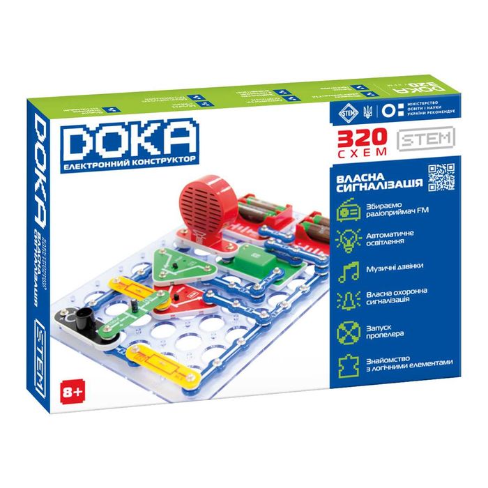 D70707 Конструктор електронний Doka 320 схем