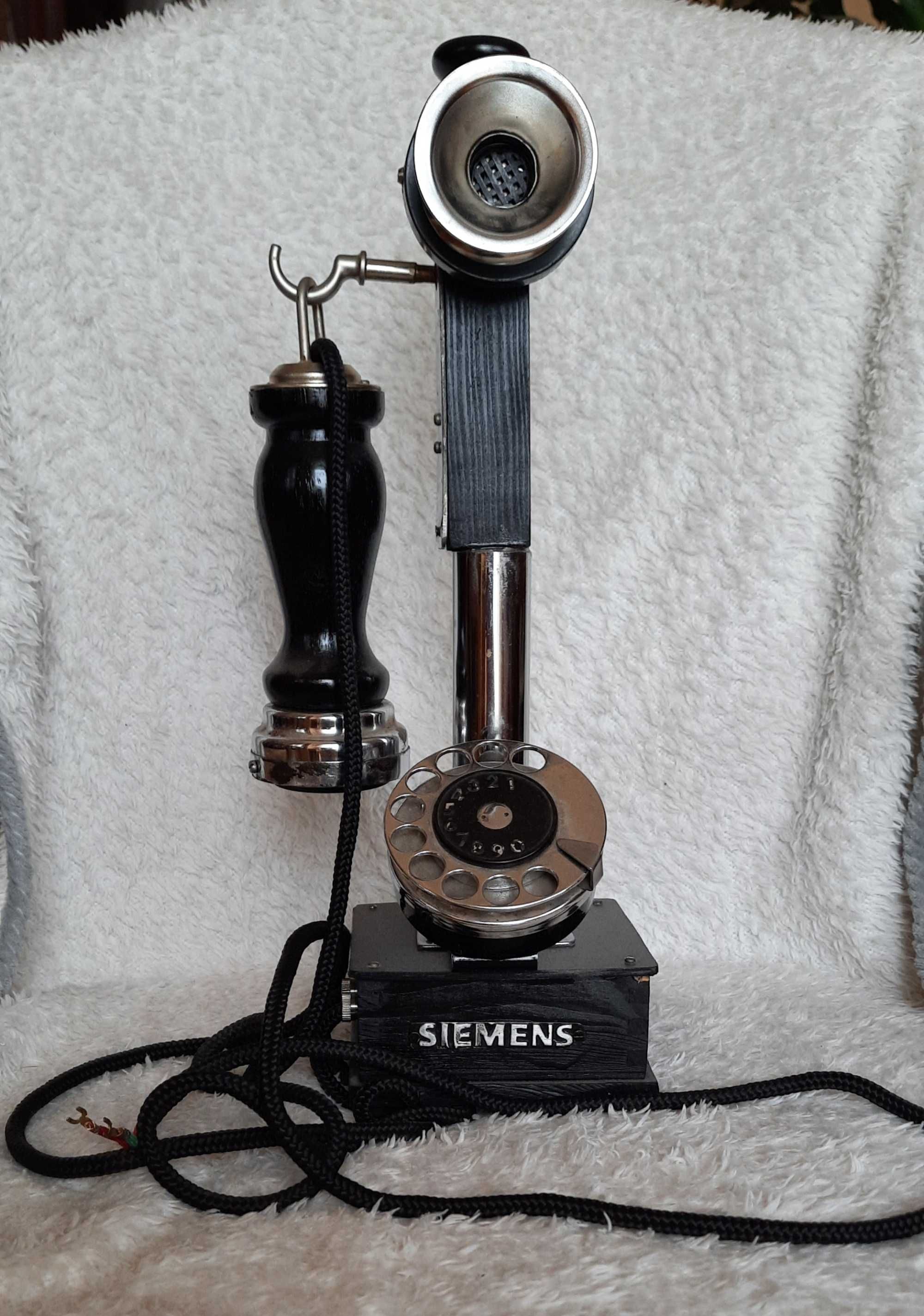 Telefon czarny SIEMENS