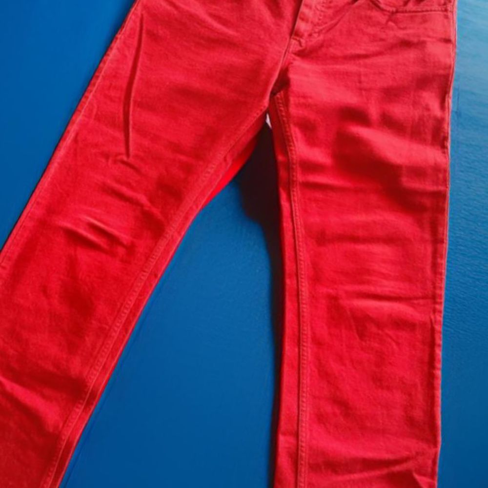 Czerwone spodnie marki Gucci jak nowe denim jeans oryginalne