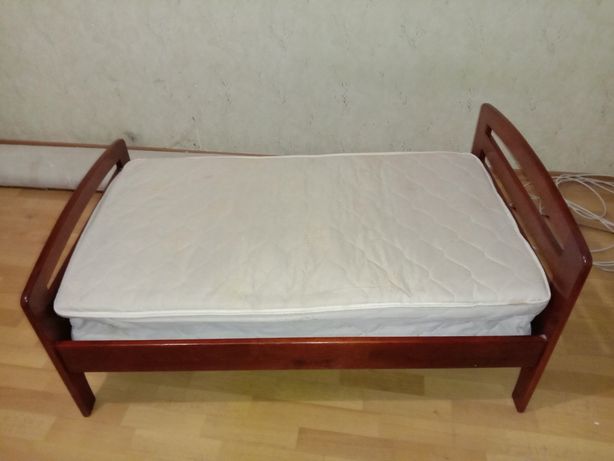 Ліжко дитяче дерев'яне + матрац ортопедичний в подарунок!