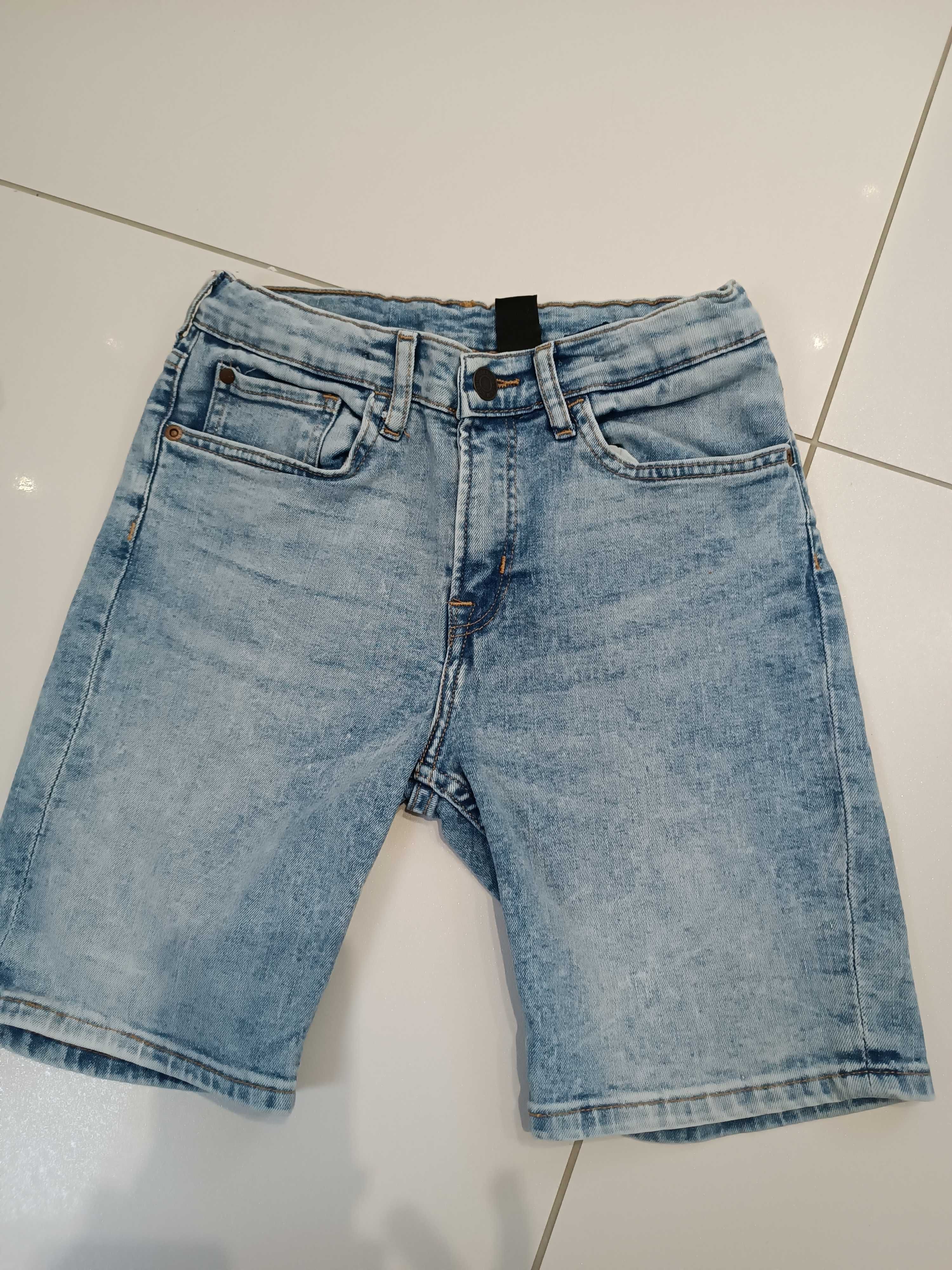 Spodenki jeansowe chłopięce 140 H&M