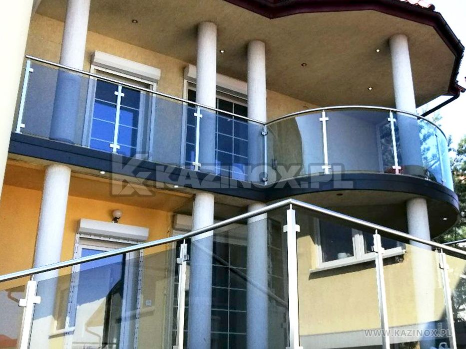 Balustrady ze stali nierdzewnej , czarne , ze szkłem - Kompleksowo