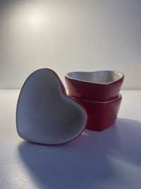 Ceramiczna ozdoba w kształcie serca+ świeczki