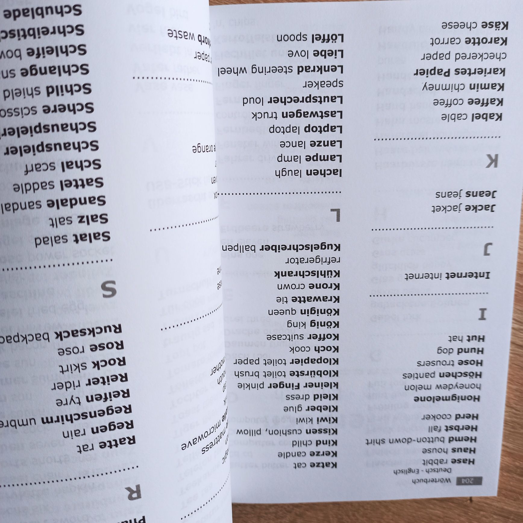 Bildwörterbuch, słownik obrazkowy angielski niemiecki