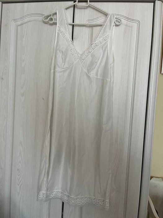 Biała halka koszulka koszula nocna 42/44 XL/ XXL