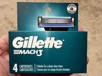 Gillette Mach3  4шт  Оригинал из США