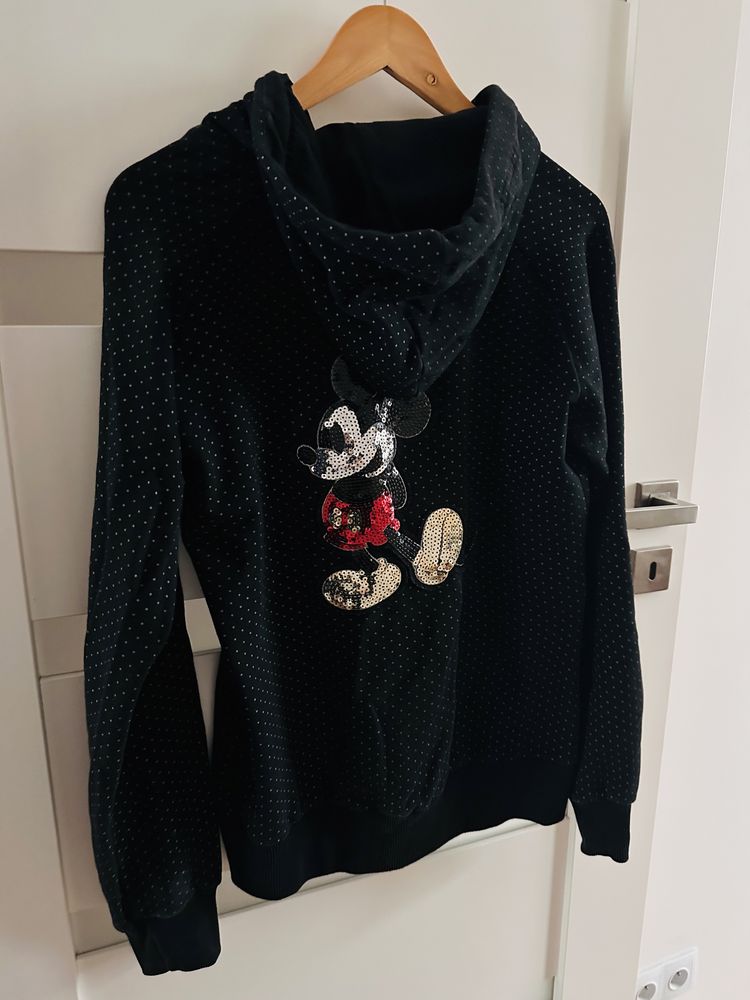 Bluza Mickey Mouse czarna w kropki