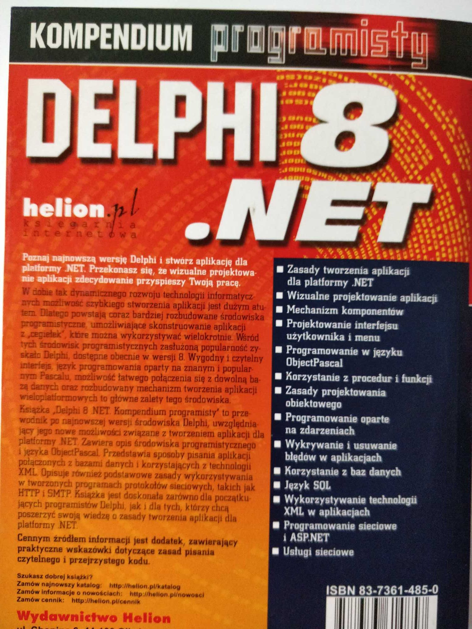 Delphi 8 .NET. Kompendium programisty