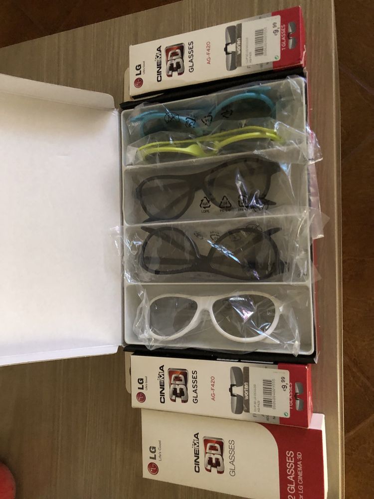 Oculos 3D LG com aplique para quem usa oculos