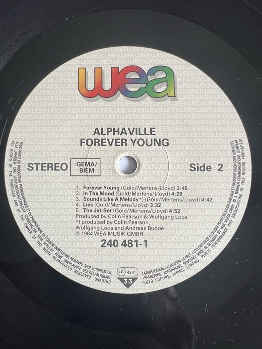 Платівки Alphaville, Space, JMichel Jarre, Laid Back