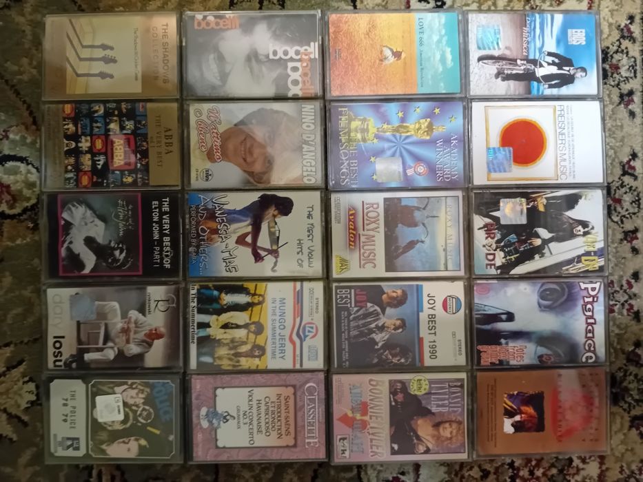 Kasety Magnetofonowe, Zestaw #12, 20 Sztuk, Wyprzedaż Kolekcji OKAZJA!