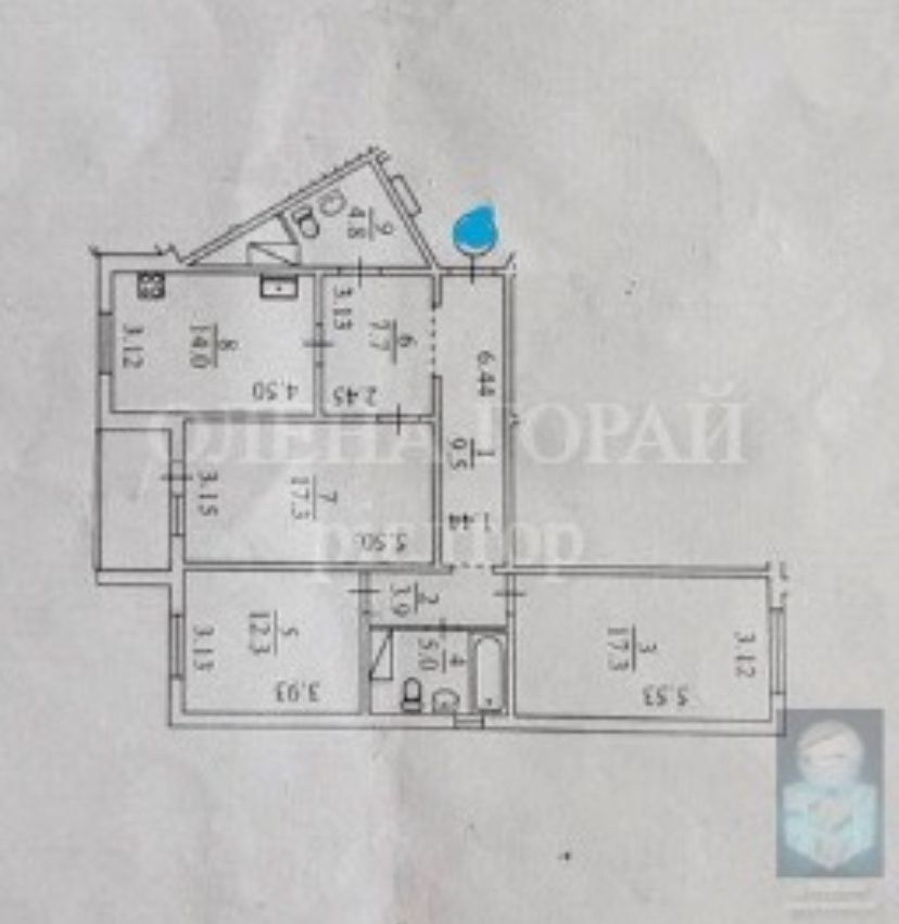 Без %. Проспект Правди 19 А, 3-х кімн. з ремонтом