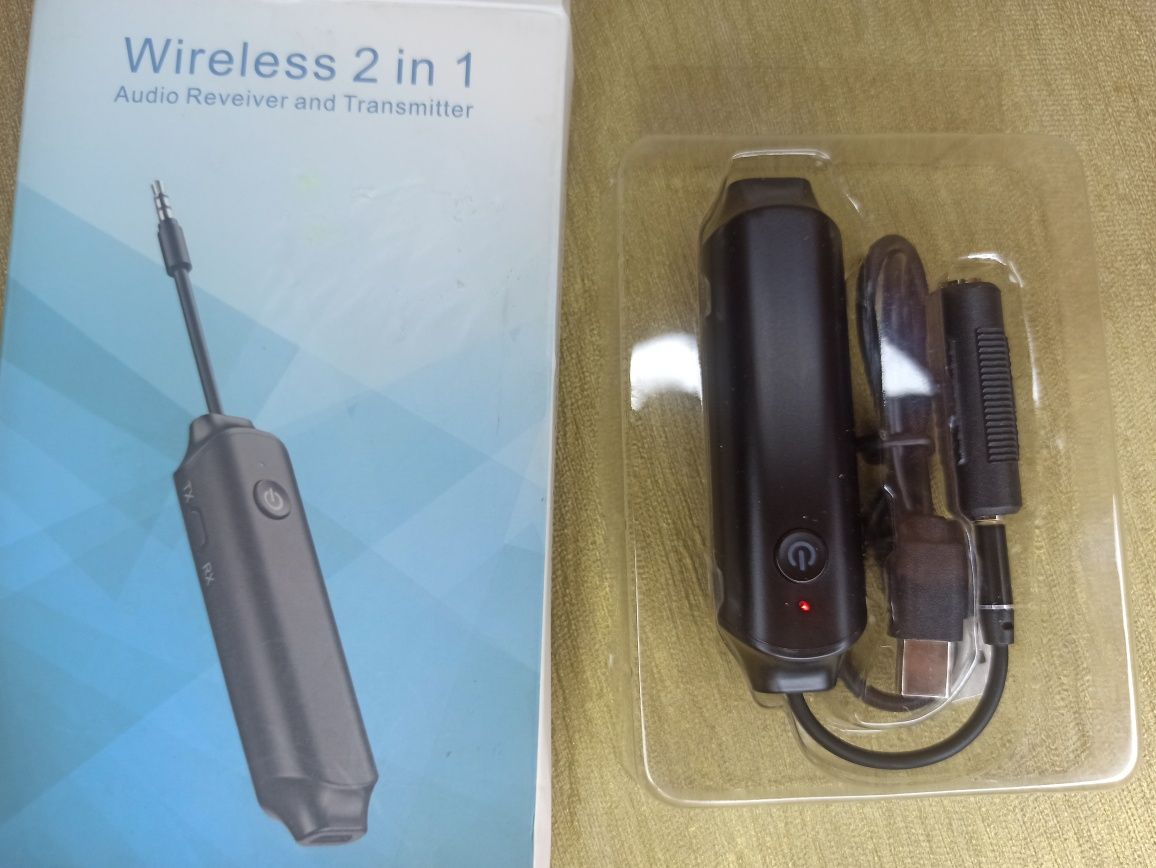 Аудіо адаптер Bluetooth 5.0 з акумулятором U&P B12S Black