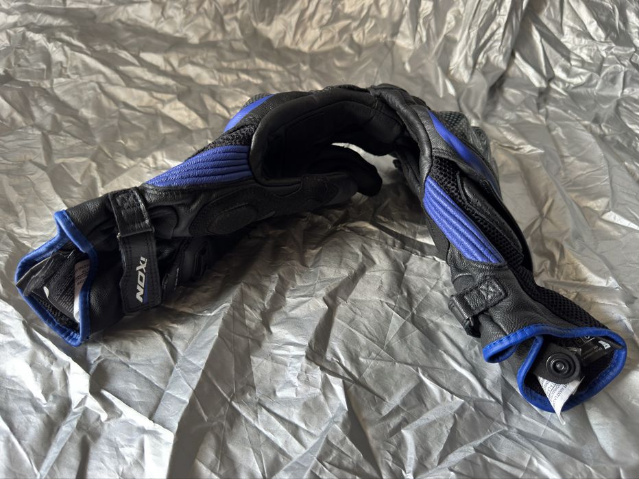 Luvas moto Ixon RS6 Air II azul e preto tamanho XL