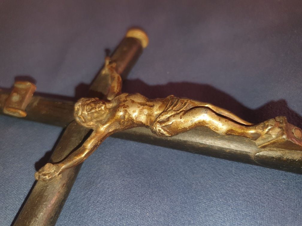 Stary krzyż krzyżyk paliczkowy Miedzywojnie