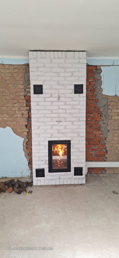 Піч теплоемка.Каминопіч.модульная.