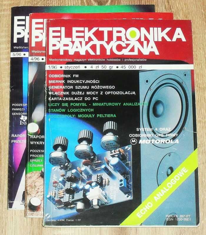 Miesięcznik Elektronika Praktyczna 93, 94, 96, 2000, 2001 niekompletne