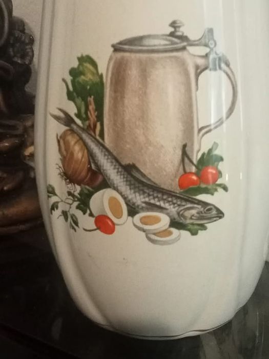 Bela caneca em faiança S.Roque Aveiro