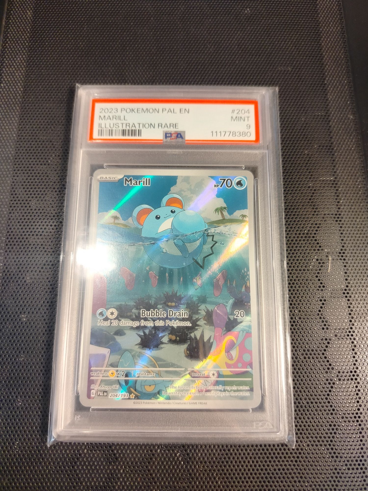 PSA 9 Marill PAL 204/193 karta Pokemon TCG