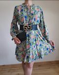 Kwiatowa sukienka rozkloszowana wiskoza rozm. 44 XXL / 46 3XL