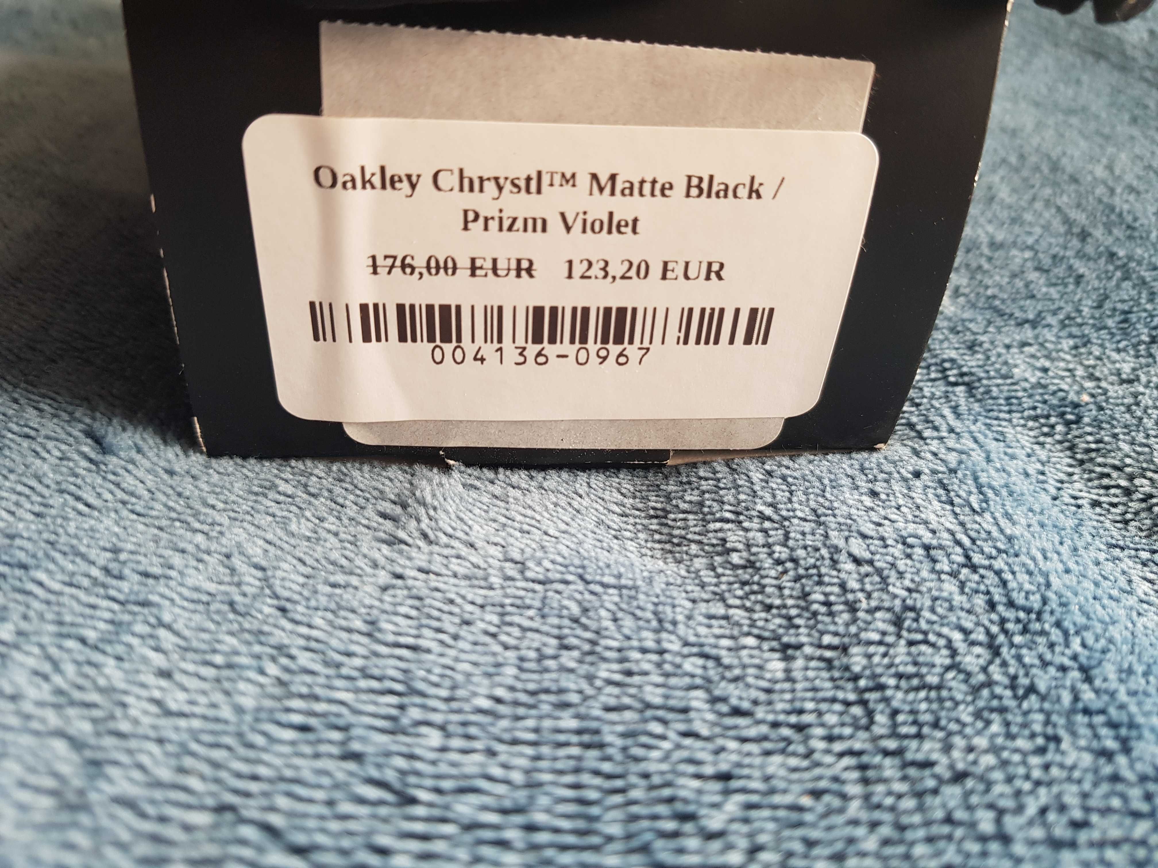 Oakley Chrystl Matte Black/ Prizm Violet Sunglasses