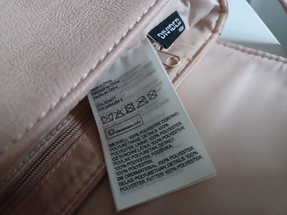 Torebka  pudrowy róż - H&M idealna na prezent - nowa