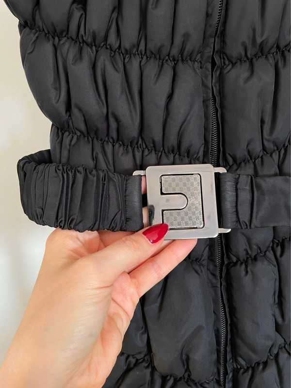 Czarna kurtka puchowa przejściowa wiosna/jesień M black puffer jacket