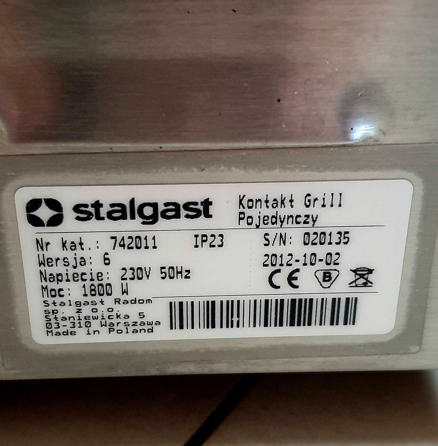 Stalgast, Kontakt grill Caterina ryflowany do gastronomi