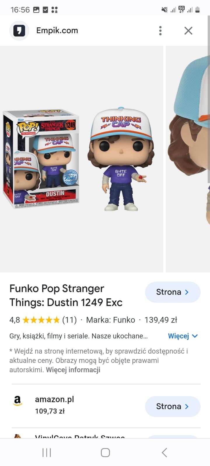 Figura kolekcjonerska funko pop stranger things