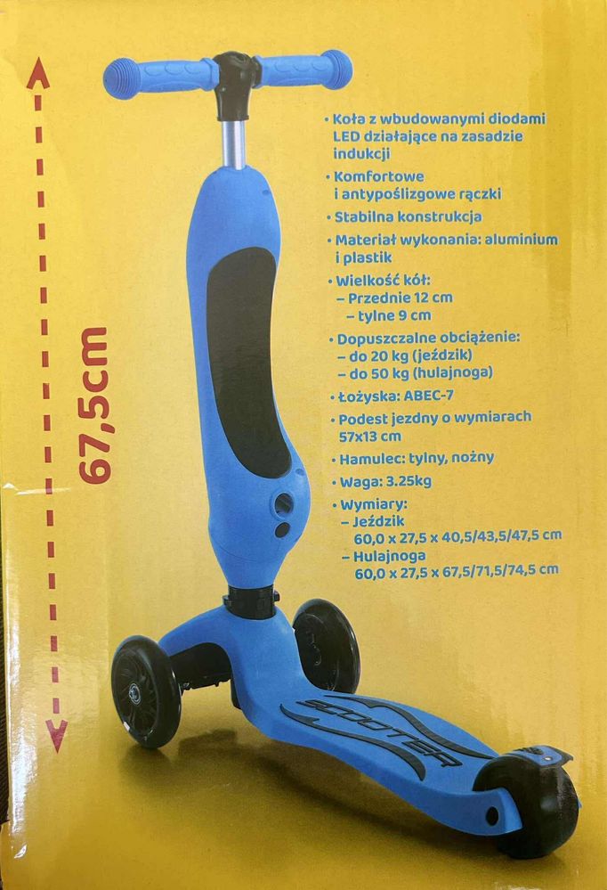 2w1 hulajnoga jezdzik
