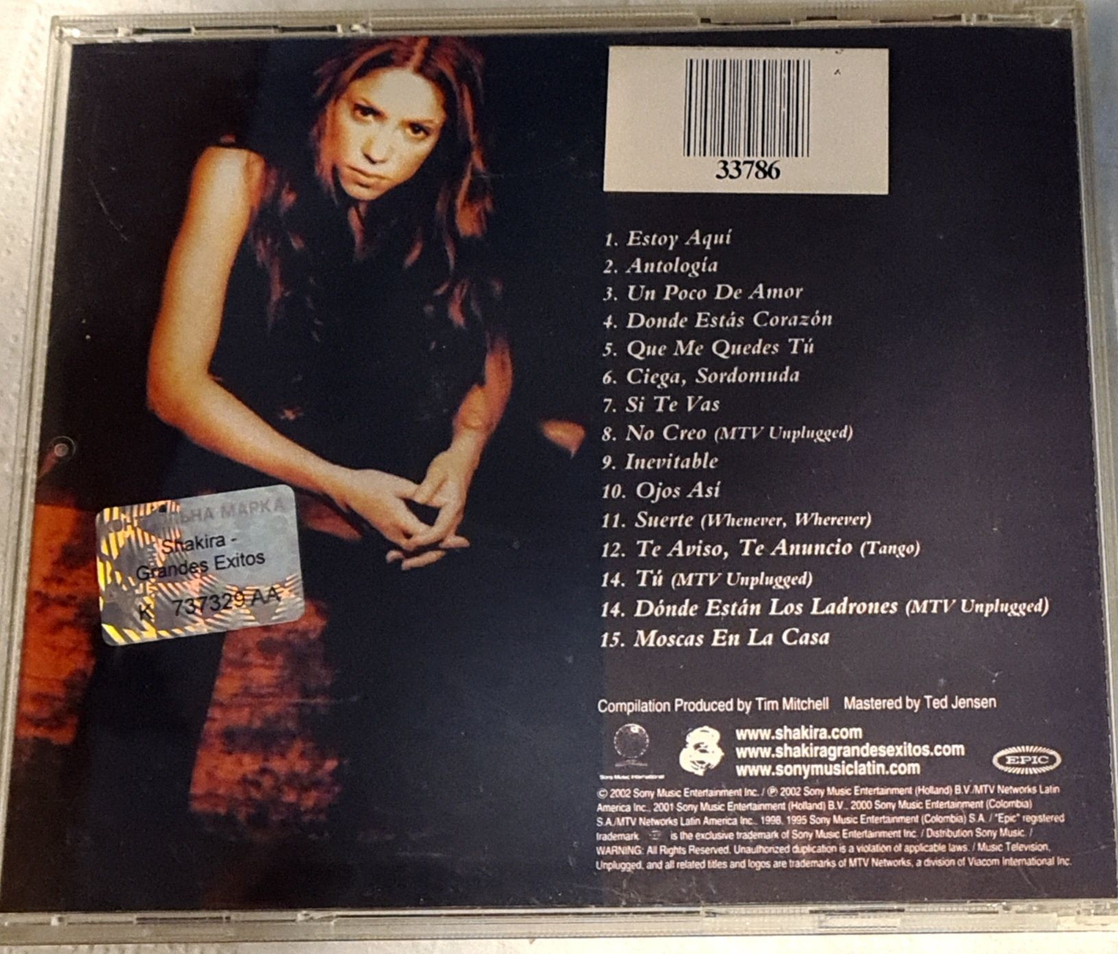 Shakira CD диск Grandes Exitos