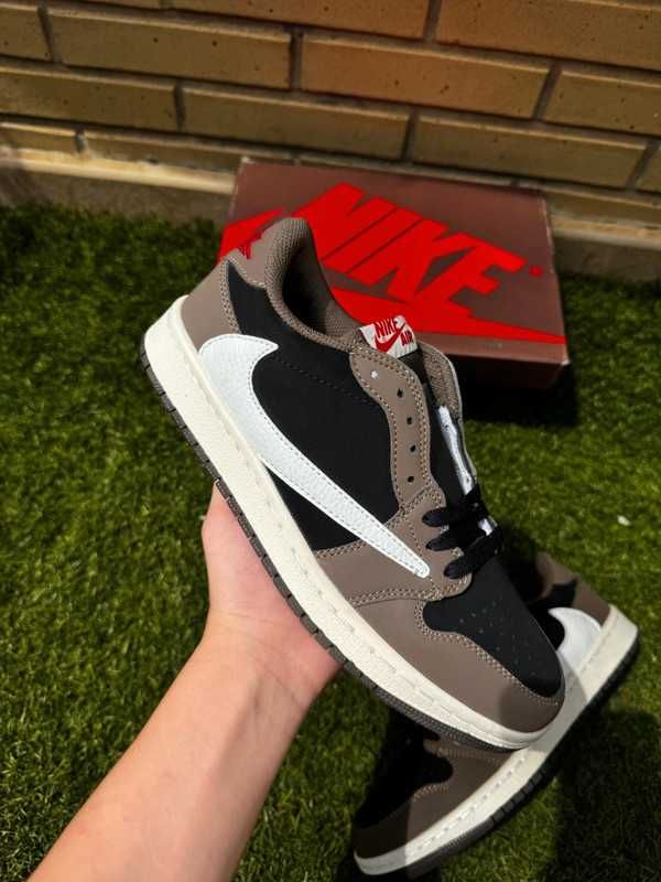 nowy Buty Jordan 1 Retro_Travis_Scott_Mocha_Trampki_Moda rozmiar.38
