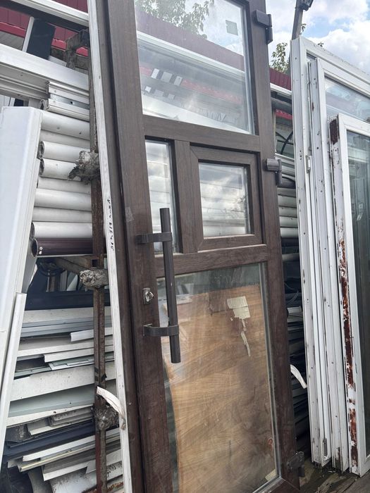 Дверь с окном откиднім металлопластиковая 2300\900 входная группа