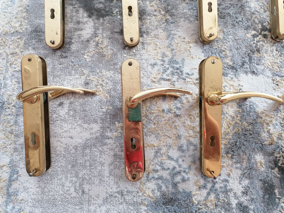 Klamki mosiężne złote Made in Italy