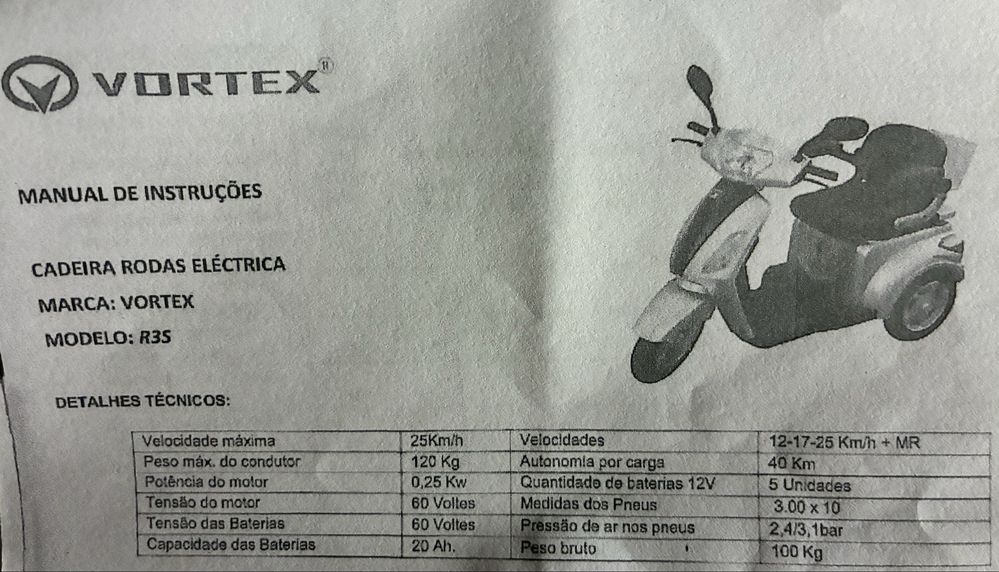 Cadeira de Rodas Eléctrica