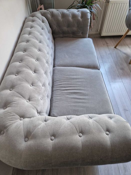 Sofa 2- osobowa szara
