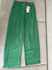 Spodnie zielone szeroka nogawka rozmiar L