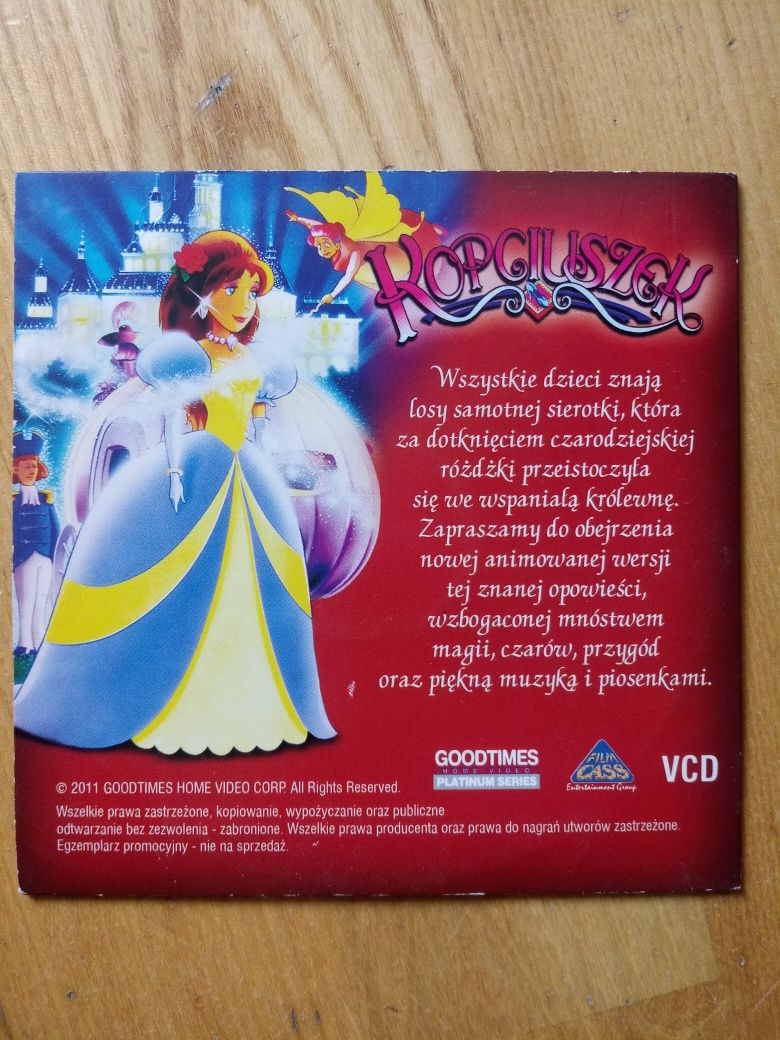 Kopciuszek bajka na vcd