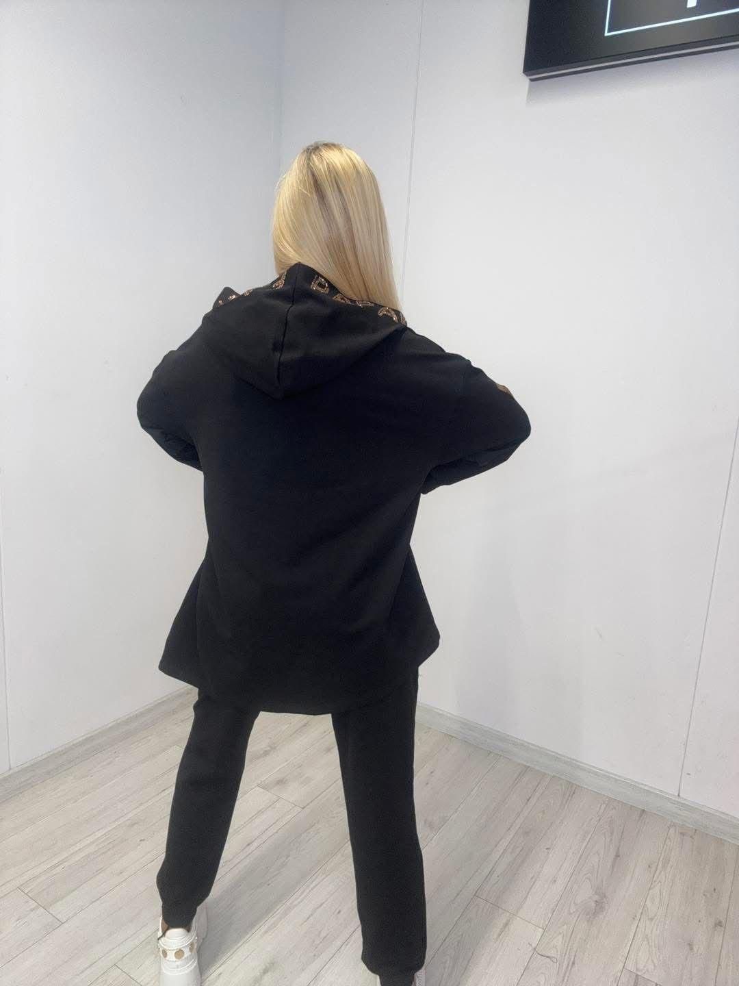 Piękny komplet dres z kapturem Diane t cyrkonie logo paparazzi