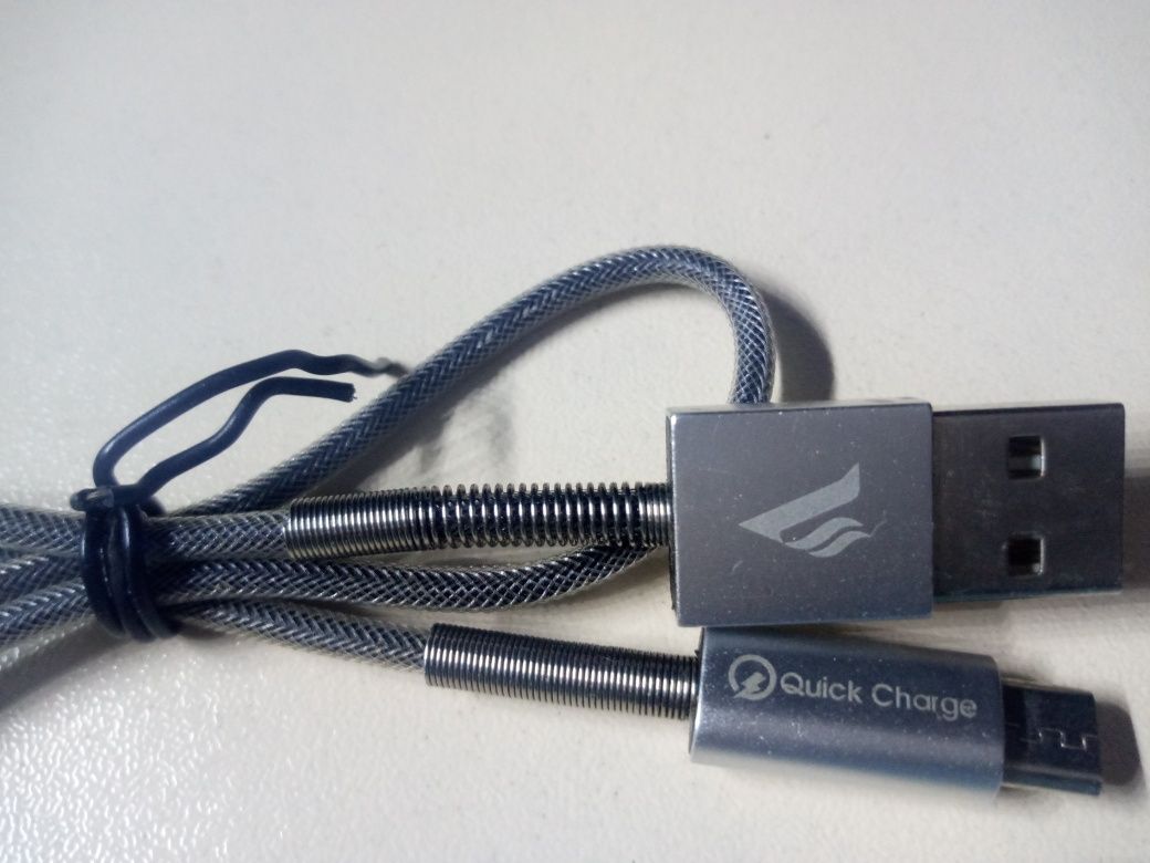 Кабель Reddax Premium Micro USB Black Flat