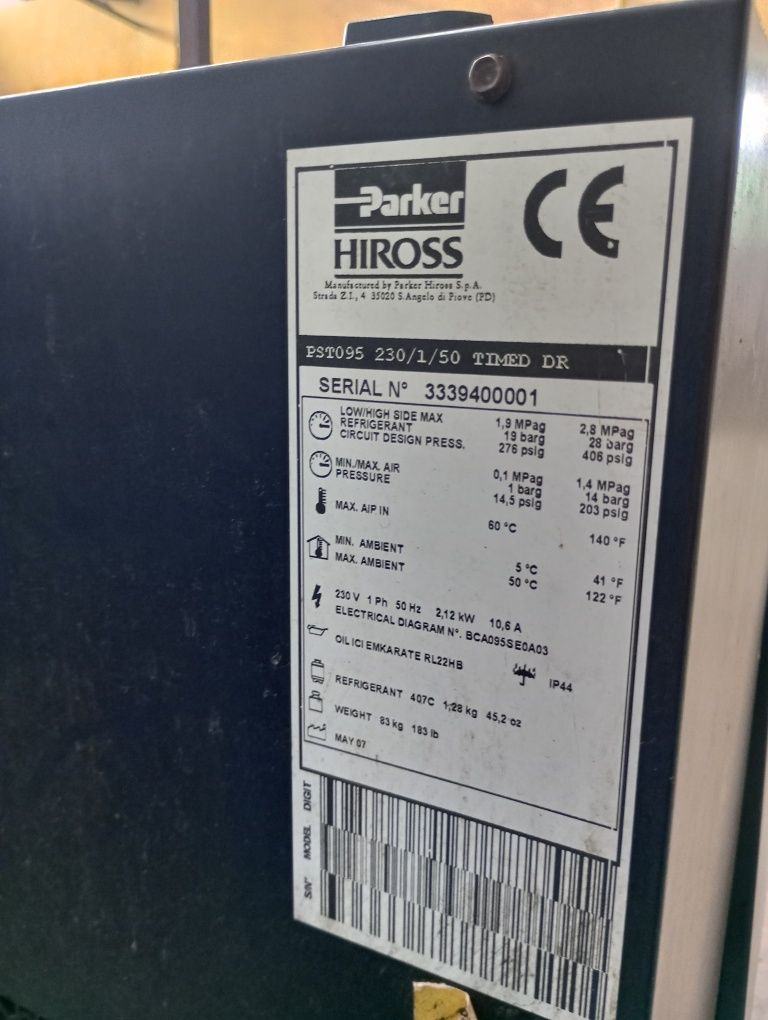 Osuszacz chłodniczy powietrza Kompresor Polair Hiross/ Polestar Smart