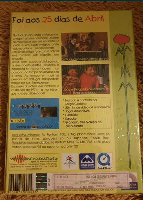 25 abril Sergio Godinho cd rom RARO fora comercialização