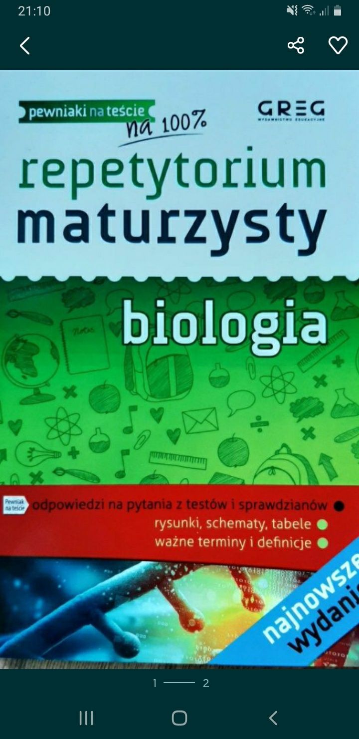 Repetytorium maturzysty biologia