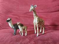 Figurki lam i żyrafy (Schleich i Collecta)