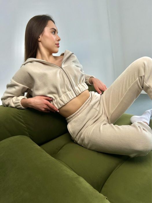 Костюм флісовий молочний